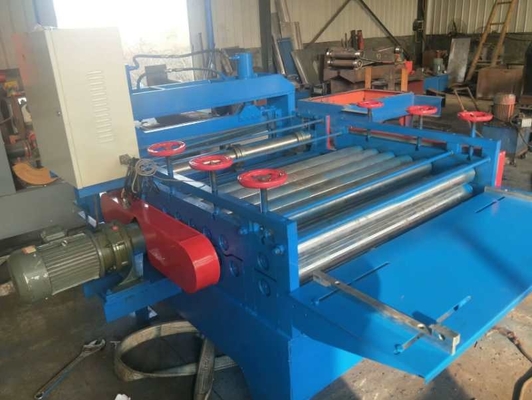 Semi Automatic Plate Straightening Machine , Blue Sheet Metal Flattening Machine