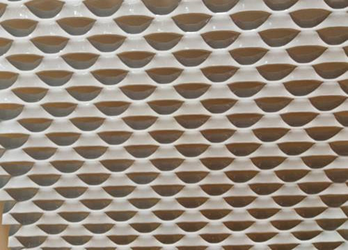 0.5mm White One Way Vision Mesh Durable Powder Coated Surface For Decoration