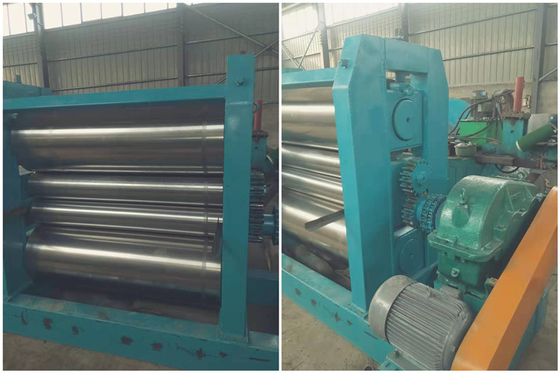 Four Rollers Metal Flattening Machine With 500 Mm Roller And 200 Mm Roller