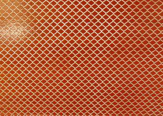 Plastic Coated Aluminum Expanded Metal Mesh 0 . 5 Mm Thickness For Net / Roof